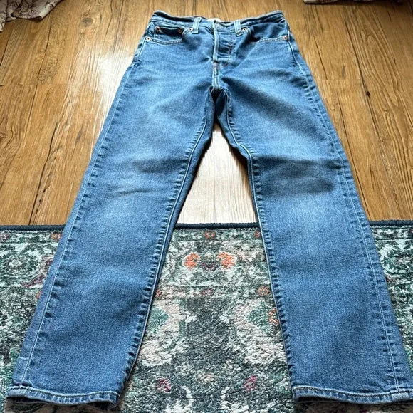 Levi's Wedgie Straight Fit Denim Jeans sz 25 - Picture 6 of 8